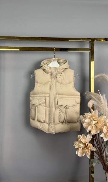 Жилетка Delfinka (116-140) 8169 beige (деми)