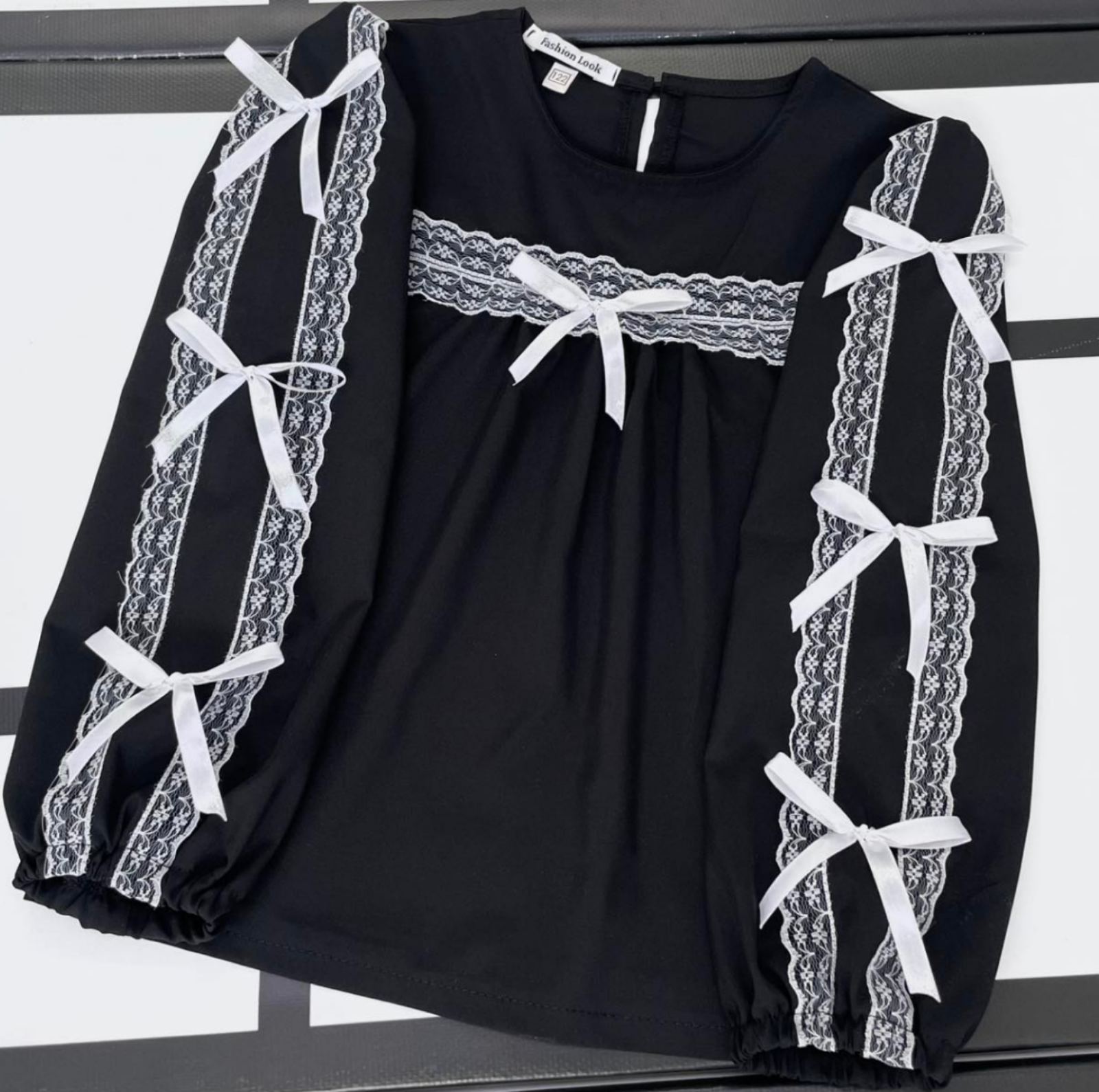 Блузка iBamBino (116-140) IB561 black (деми)