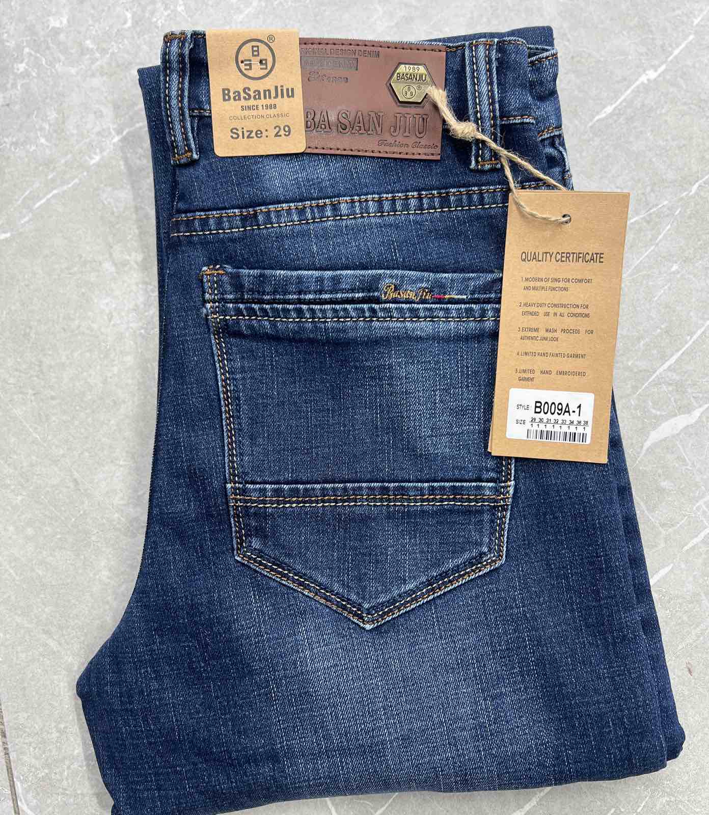 Джинсы God Baron (29-38) B009A-1 blue (деми)