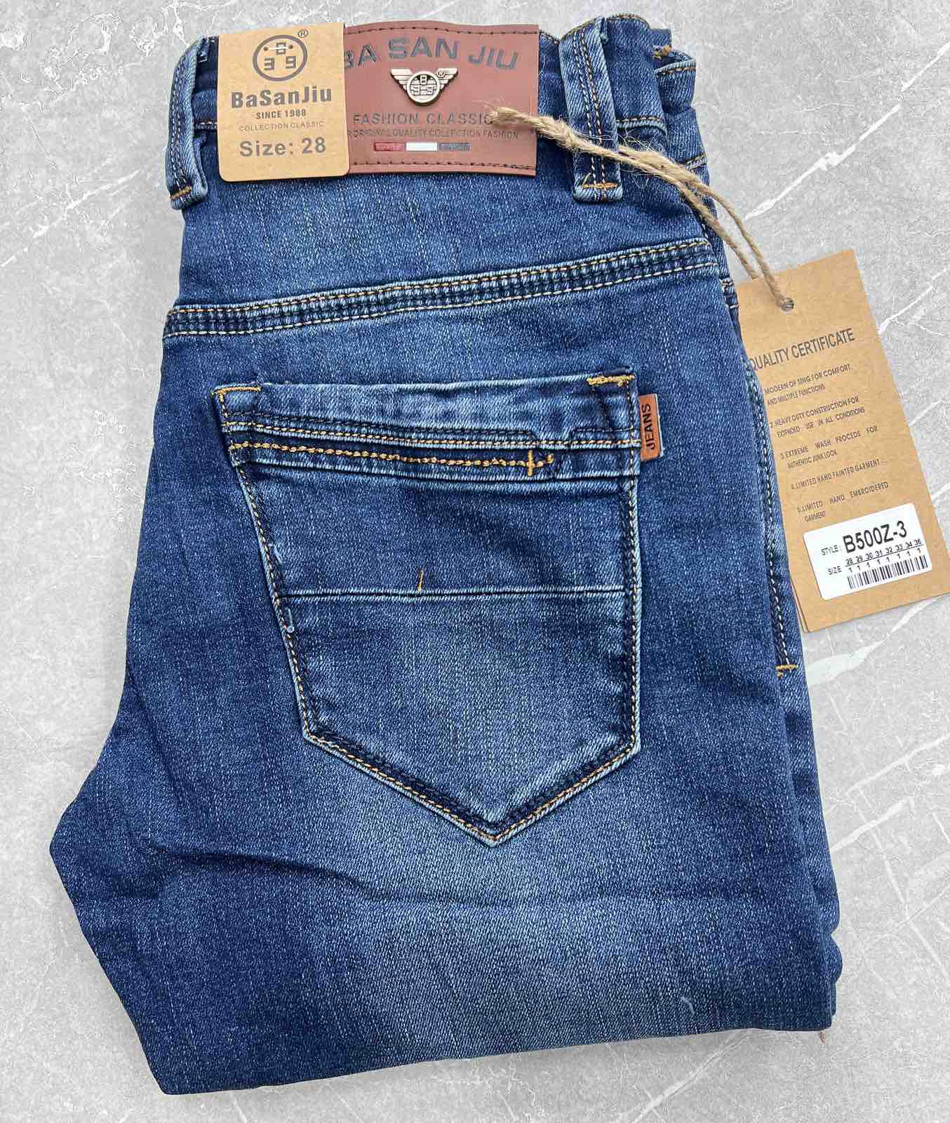 Джинсы God Baron (28-36) B500Z-3 blue (деми)