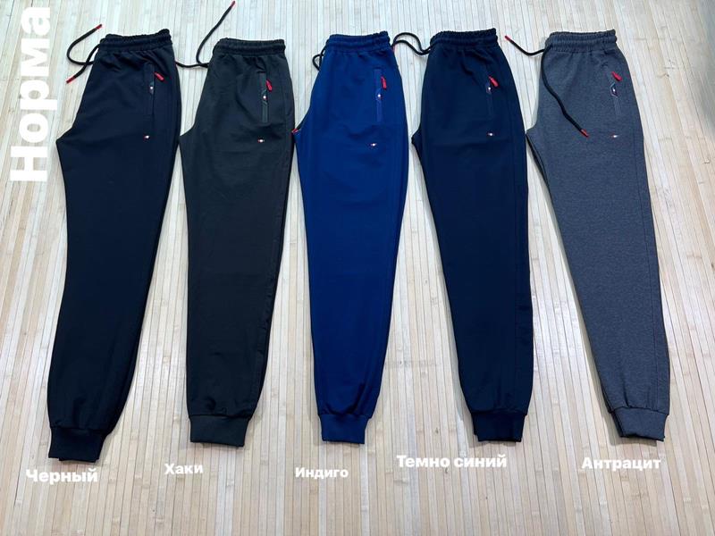 Штаны спорт Navas (XL-3XL) NV738 d.grey (деми)