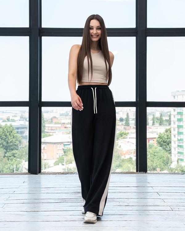 Штаны спорт AZNA (S-XL) Б17 black (деми)