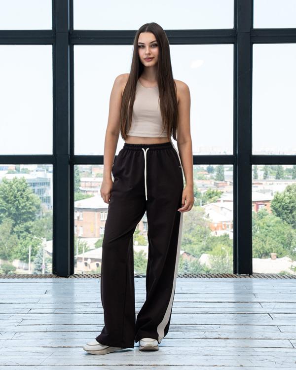 Штаны спорт AZNA (S-XL) Б17 brown (деми)