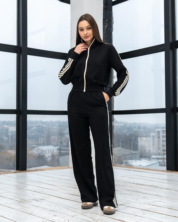 Костюм спорт AZNA (XS-L) Д101 black (деми)