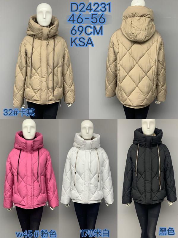 Куртка DKNSEL (46-56) D24231-45 pink (зима)