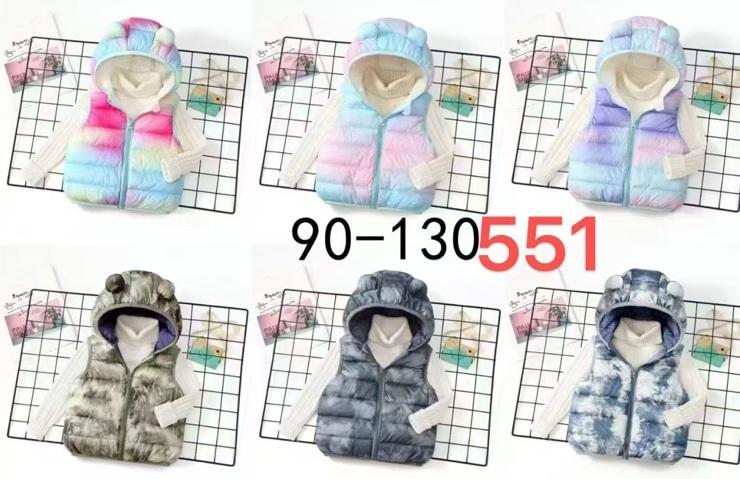 Жилетка Farbique (90-130) 551 l.blue-pink (деми)