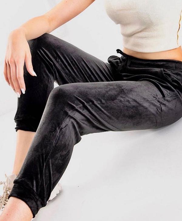 Штаны спорт MSO (42-48) 30018 black (деми)