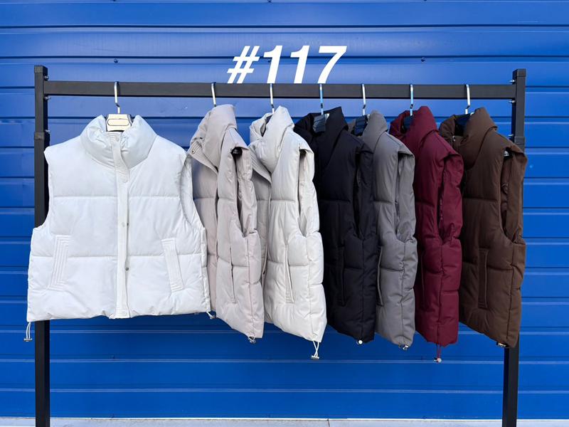 Жилетка Oukali (M-2XL) 117-1 black (деми)