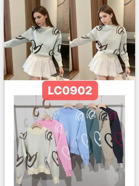 Свитер Шаолинь (46-50) LC0902 mix (деми)