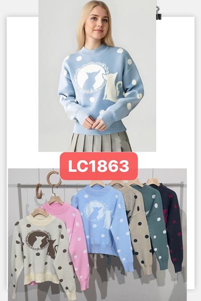 Свитер Шаолинь (46-50) LC1863 mix (деми)