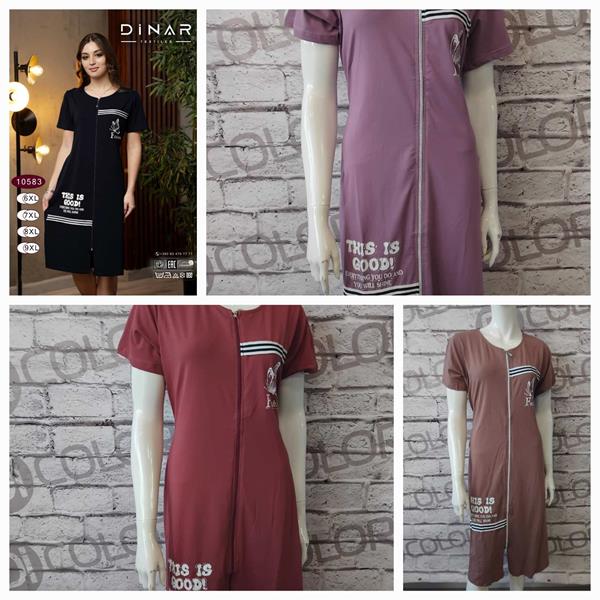 Халат DiColor (6XL-9XL) 80583 black (лето)