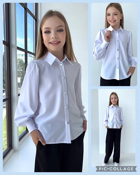 Рубашка Miki Maki (140-164) MM19 white (деми)