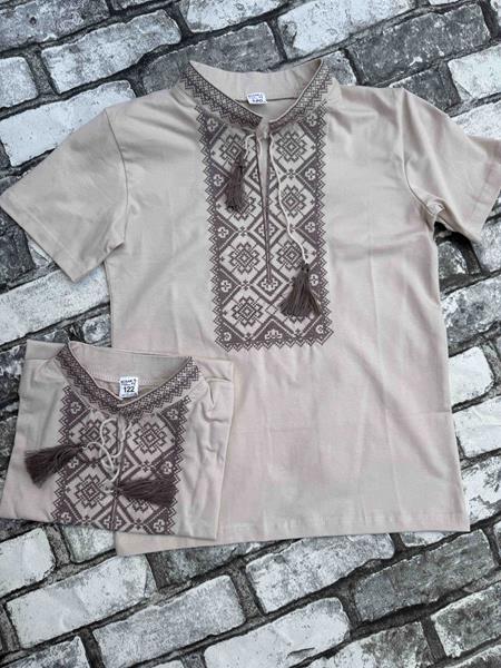 Вышиванка Miki Maki (98-164) MM5 beige (лето)