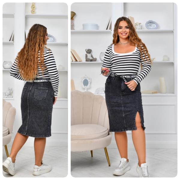 Юбка Lady N (32-42) 757 grey (лето)