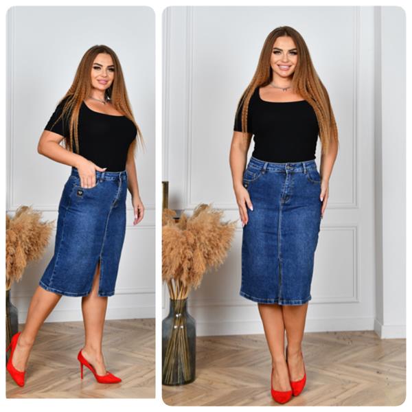 Юбка Lady N (32-42) 761 blue (лето)