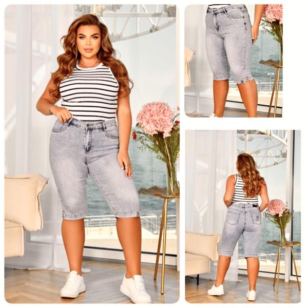 Бриджи Lady N (31-38) 829-1 grey (лето)