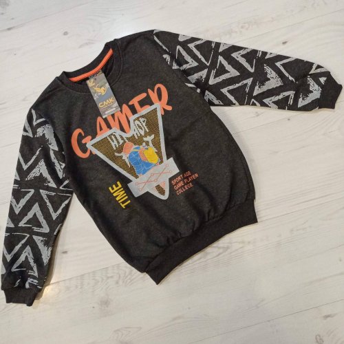 Свитер Malibu2 (8-12) 13625-1 d.grey (деми) Malibu2 13625-1 d.grey