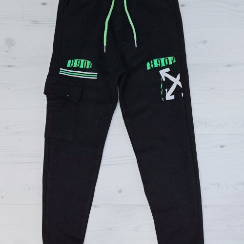 Штаны спорт Malibu2 (13-16) ML22 black (зима) Malibu2 ML22 black