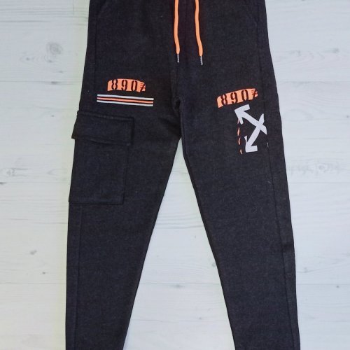 Штаны спорт Malibu2 (9-12) ML24 grey (зима) Malibu2 ML24 grey