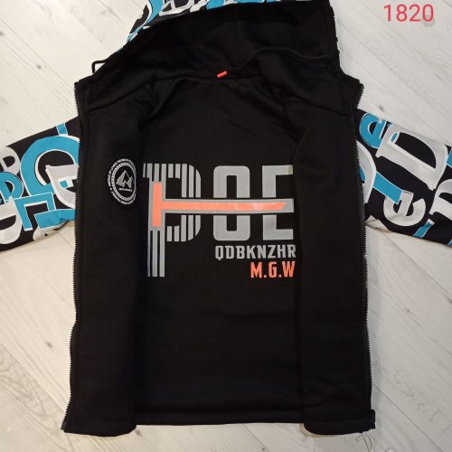 Куртка Malibu2 (150-180) 1820 black-blue (деми) Malibu2 1820 black-blue