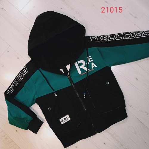 Куртка Malibu2 (9-12) 21015 black-green (деми) Malibu2 21015 black-green