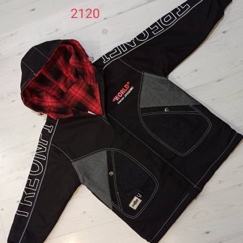 Куртка Malibu2 (150-170) 2120 black-grey (деми) Malibu2 2120 black-grey