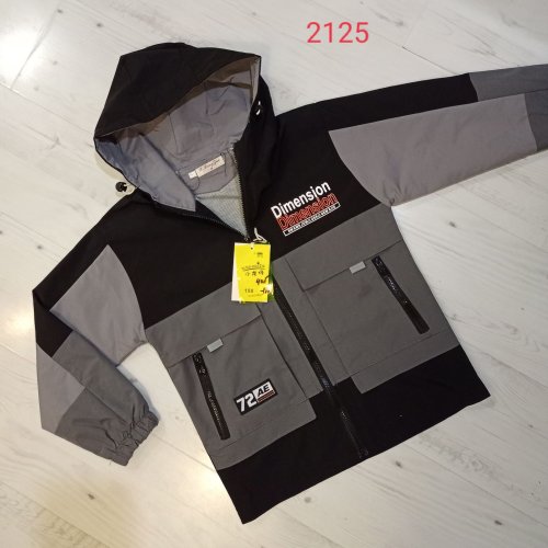 Куртка Malibu2 (9-12) 2125 black-grey (деми) Malibu2 2125 black-grey