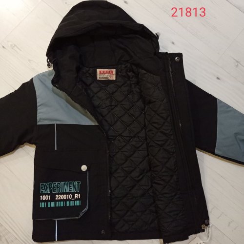 Куртка Malibu2 (120-150) 21813 black-mint (деми) Malibu2 21813 black-mint