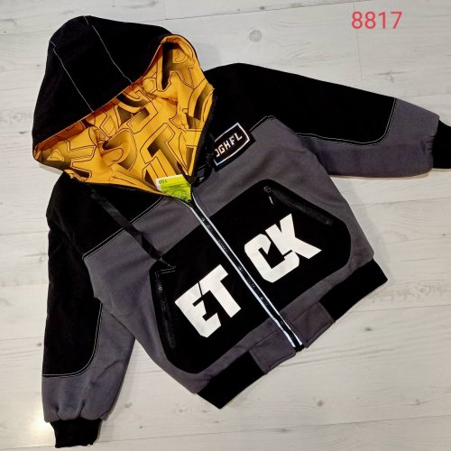 Куртка Malibu2 (150-180) 8817 black-yellow (деми) Malibu2 8817 black-yellow