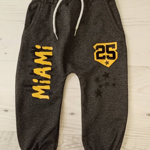 Штаны спорт Malibu2 (1-3) ML56 grey (деми) Malibu2 ML56 grey