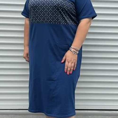 Платье BAT (42-56) 731 navy (лето) BAT 731 navy