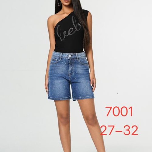 Шорты NewJeans (27-32) 7001 blue (лето) NewJeans 7001 blue