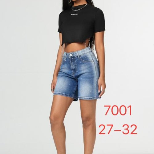 Шорты NewJeans (27-32) 7001 l.blue (лето) NewJeans 7001 l.blue