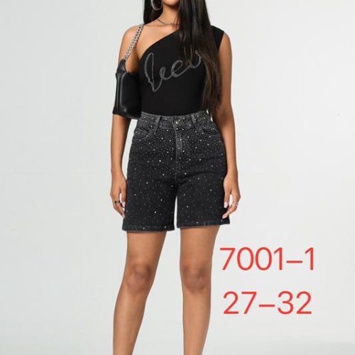 Шорты NewJeans (27-32) 7001-1 black (лето) NewJeans 7001-1 black