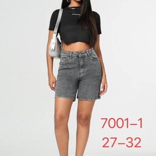 Шорты NewJeans (27-32) 7001-1 grey (лето) NewJeans 7001-1 grey