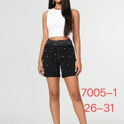 Шорты NewJeans (26-31) 7005-1 black (лето) NewJeans 7005-1 black