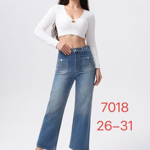 Джинсы NewJeans (26-31) 7018 l.blue (деми) NewJeans 7018 l.blue