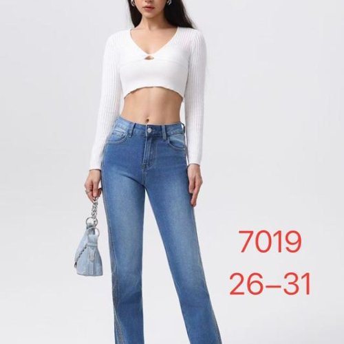 Джинсы NewJeans (26-31) 7019 l.blue (деми) NewJeans 7019 l.blue