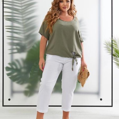 Блузка BAT (50-60) BT233 khaki (лето) BAT BT233 khaki