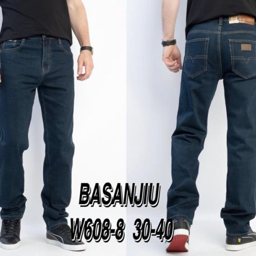 Джинсы Basanjiu (30-40) 608-8 navy (деми) Basanjiu 608-8 navy