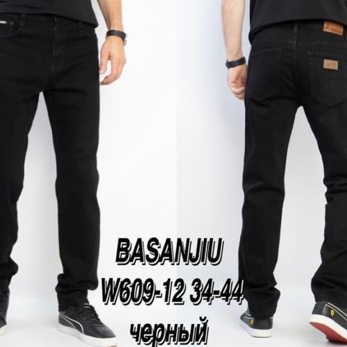 Джинсы Basanjiu (34-44) 609-12 black (деми) Basanjiu 609-12 black