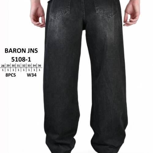 Джинсы God Baron (28-36) 5108-1 black (деми) God Baron 5108-1 black