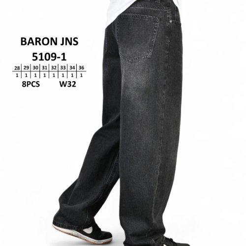 Джинсы God Baron (28-36) 5109-1 black (деми) God Baron 5109-1 black