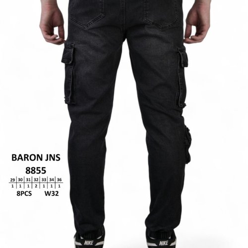 Джинсы God Baron (29-36) 8855 black (деми) God Baron 8855 black