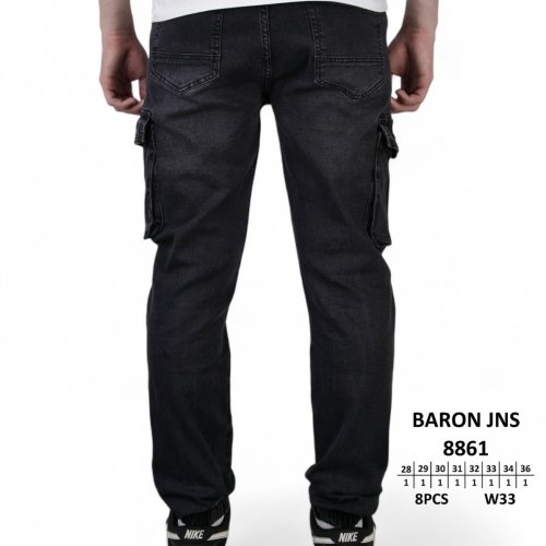 Джинсы God Baron (28-36) 8861 black (деми) God Baron 8861 black