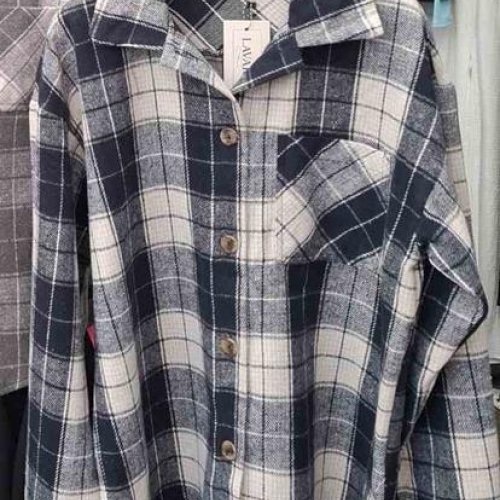 Рубашка Arina (42-52) 1637 navy (деми) Arina 1637 navy