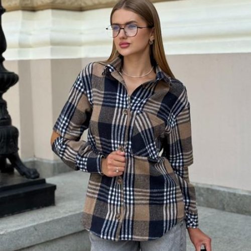 Рубашка Arina (42-48) 2473 beige (деми) Arina 2473 beige