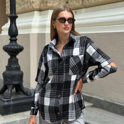 Рубашка Arina (42-48) 2473 black (деми) Arina 2473 black