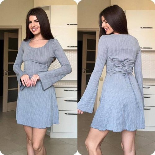 Платье Arina (42-48) 3086 grey (деми) Arina 3086 grey