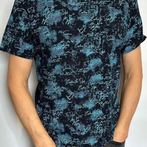 Футболка Vip Stendo (M-2XL) 5127 black (лето) Vip Stendo 5127 black